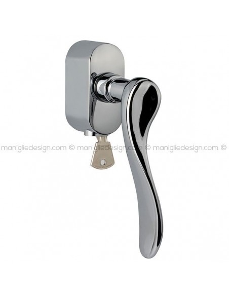 Maniglia per finestra DK con chiave su placca 079 Chris Reguitti