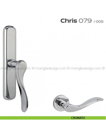 Maniglia per finestra cremonese 079 Chris Reguitti cromato