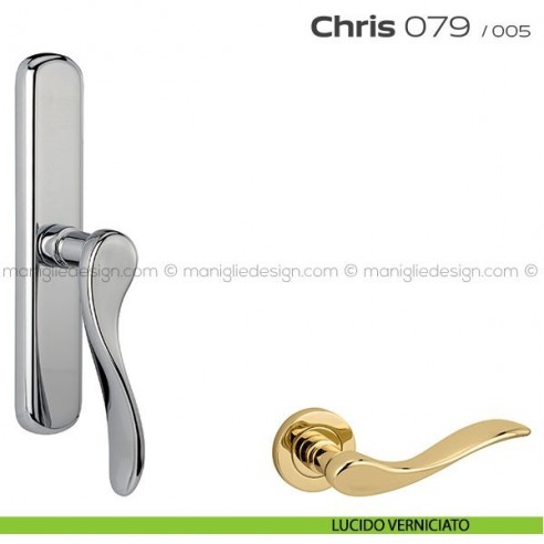Maniglia per finestra cremonese 079 Chris Reguitti lucido verniciato