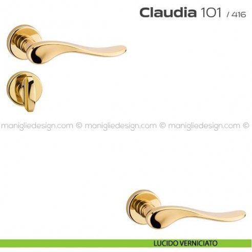 Maniglia per porta con nottolino 101 Claudia Reguitti lucido verniciato