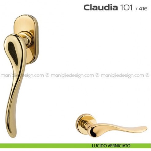 Maniglia martellina DK per finestra 101 Claudia Reguitti lucido verniciato