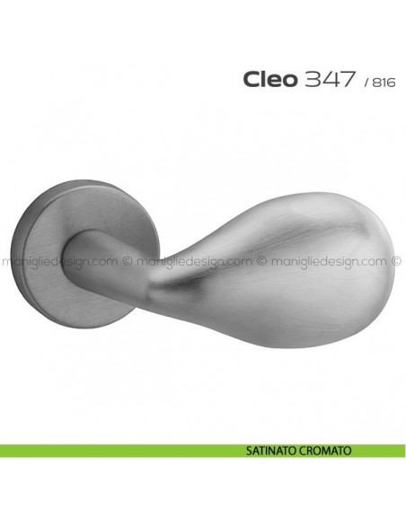 Maniglia per porta 347 Cleo Reguitti satinato cromato
