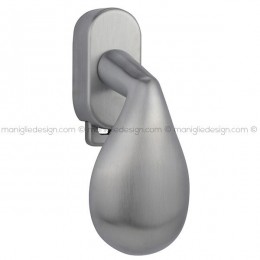 Maniglia per finestra DK con pulsante su placca 347 Cleo Reguitti