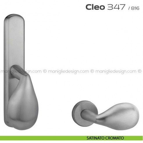 Maniglia per finestra cremonese 347 Cleo Reguitti satinato cromato