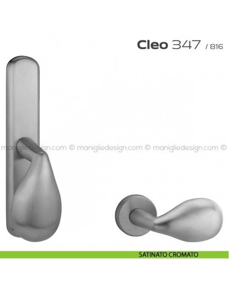 Maniglia per finestra cremonese 347 Cleo Reguitti satinato cromato