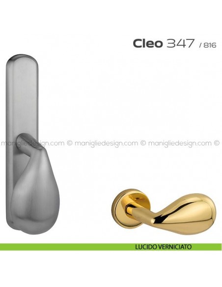 Maniglia per finestra cremonese 347 Cleo Reguitti lucido verniciato