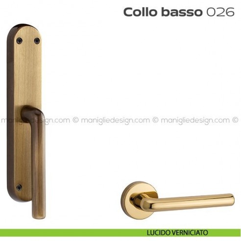 Maniglia per finestra cremonese 026 Collo Basso Reguitti lucido verniciato