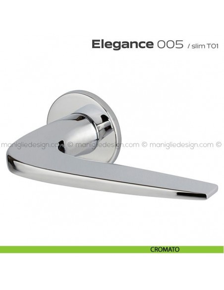 Maniglia per porta 005 Elegance Reguitti cromato