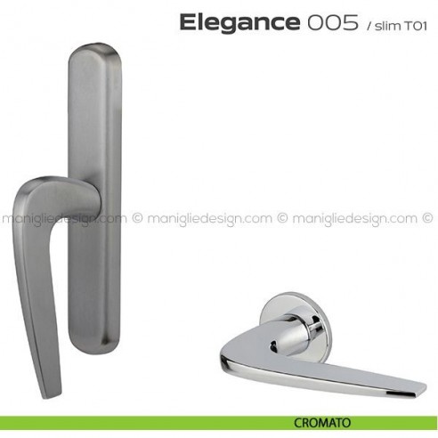 Maniglia per finestra cremonese 005 Elegance Reguitti cromato