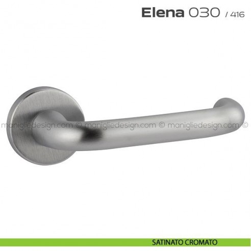 Maniglia per porta 030 Elena Reguitti satinato cromato