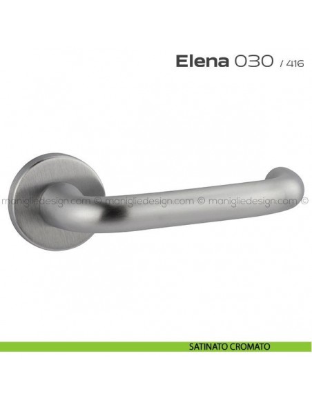 Maniglia per porta 030 Elena Reguitti satinato cromato