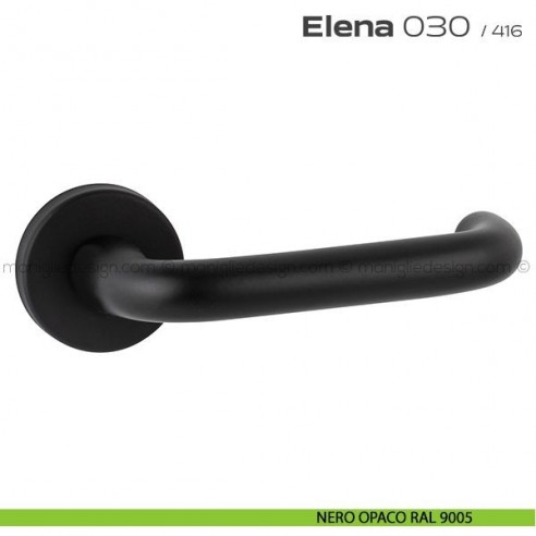 Maniglia per porta 030 Elena Reguitti nero opaco RAL 9005