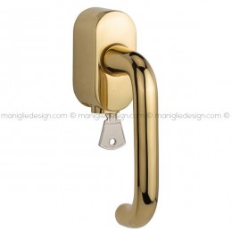 Maniglia per finestra martellina DK con chiave 030 Elena Reguitti