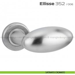 Maniglia per porta 352 Ellisse Reguitti con rosetta ad avvitare 2