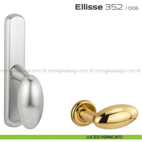 Maniglia per finestra cremonese 352 Ellisse Reguitti lucido verniciato