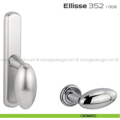 Maniglia per finestra cremonese 352 Ellisse Reguitti cromato