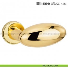 Maniglia per porta 352 Ellisse Reguitti con rosetta a pressione 2