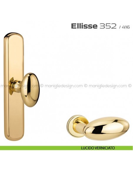 Maniglia cremonese per finestra Ellisse 352 Reguitti lucido verniciato