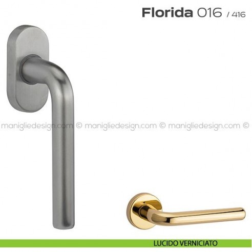 Maniglia per finestra martellina 016 Florida Reguitti lucido verniciato