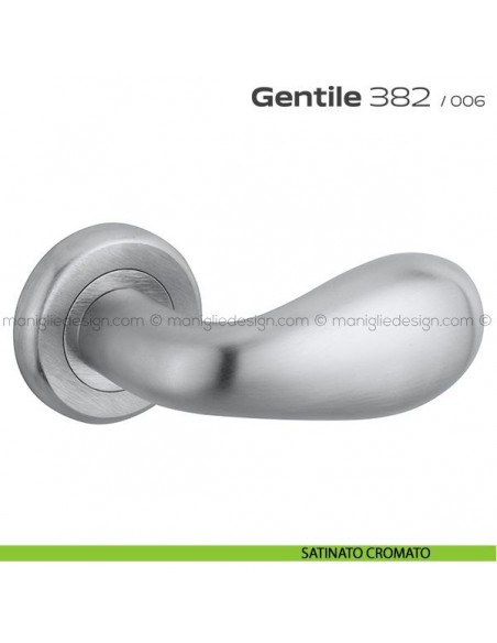 Maniglia per porta 382 Gentile Reguitti satinato cromato