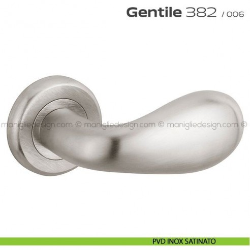 Maniglia per porta 382 Gentile Reguitti PVD inox satinato