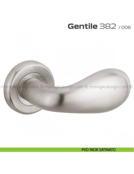 Maniglia per porta 382 Gentile Reguitti PVD inox satinato