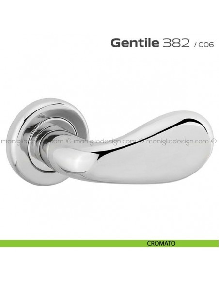 Maniglia per porta 382 Gentile Reguitti PVD cromato