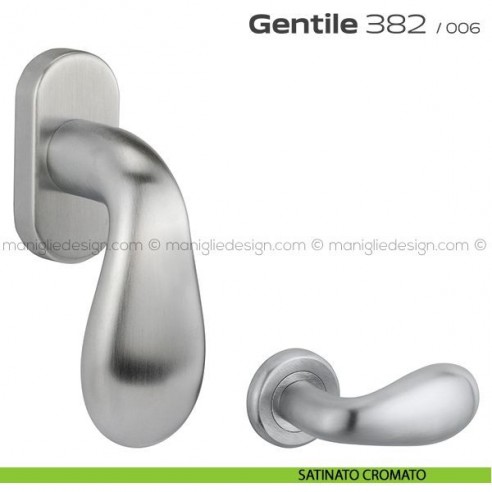 Maniglia per finestra martellina 382 Gentile Reguitti satinato cromato