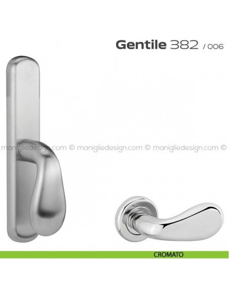 Maniglia per finestra cremonese 382 Gentile Reguitti cromato