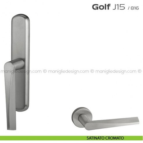 Maniglia cremonese per finestra Golf J15 Reguitti satinato cromato