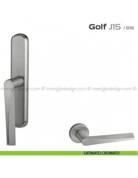 Maniglia cremonese per finestra Golf J15 Reguitti satinato cromato