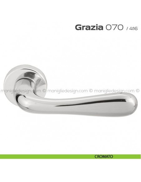Maniglia per porta 070 Grazia Reguitti cromato