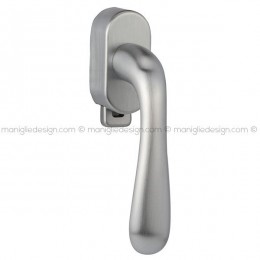 Maniglia per finestra DK con pulsante su placca 070 Grazia Reguitti