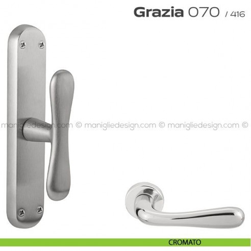 Maniglia per finestra cremonese 070 Grazia Reguitti cromato