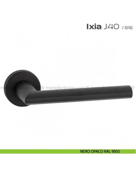 Maniglia per porta J40 Ixia T. Reguitti nero opaco RAL 9005
