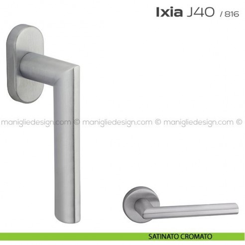 Maniglia per finestra martellina J40 Ixia T. Reguitti satinato cromato