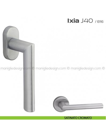 Maniglia per finestra martellina J40 Ixia T. Reguitti satinato cromato