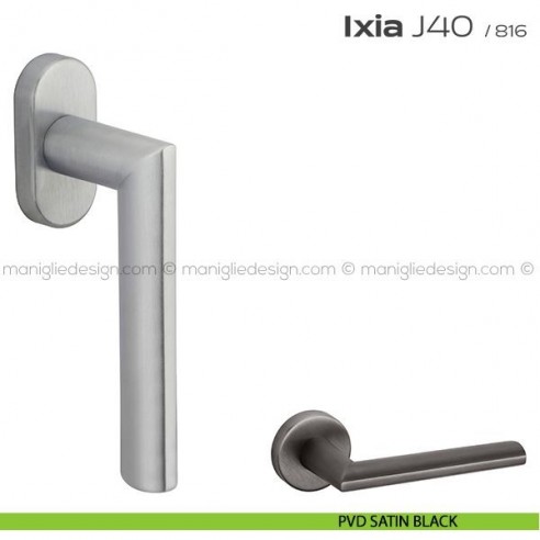 Maniglia per finestra martellina J40 Ixia T. Reguitti PVD satin black