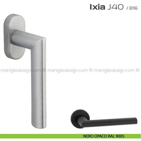 Maniglia per finestra martellina J40 Ixia T. Reguitti nero opaco RAL 9005