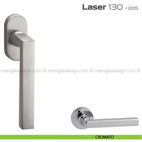 Maniglia martellina DK per finestra Laser 130 Reguitti cromato