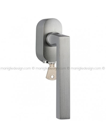 Maniglia DK per finestre con chiave su placca Laser 130 Reguitti
