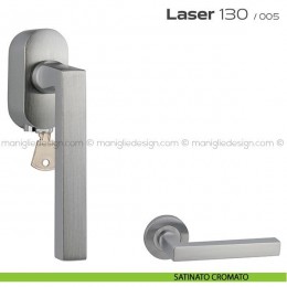 Maniglia DK per finestre con chiave su placca Laser 130 Reguitti 2