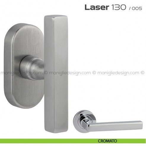 Maniglia martellina DK per finestra impugnatura a T Laser 130 Reguitti cromato