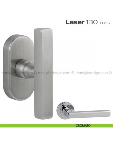 Maniglia martellina DK per finestra impugnatura a T Laser 130 Reguitti cromato