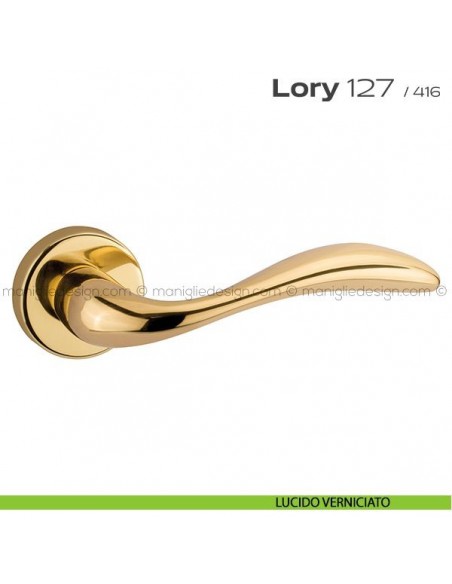 Maniglia per porta 127 Lory Reguitti lucido