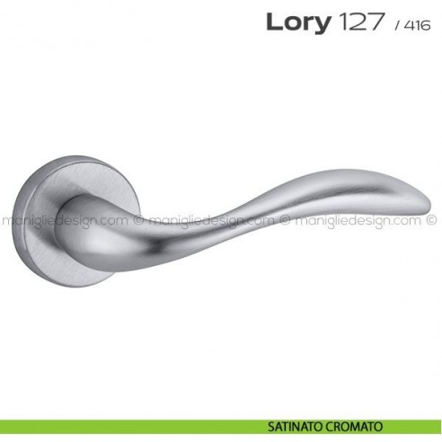 Maniglia per porta 127 Lory Reguitti satinato cromato