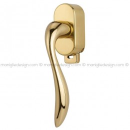 Maniglia per finestra DK con pulsante su placca 127 Lory Reguitti