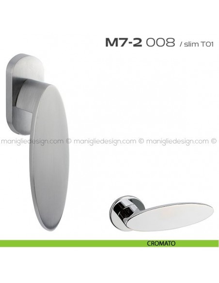 Maniglia per finestra martellina 008 M7-2 Reguitti cromato