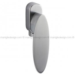 Maniglia per finestra DK con pulsante su placca 008 M7-2 Reguitti