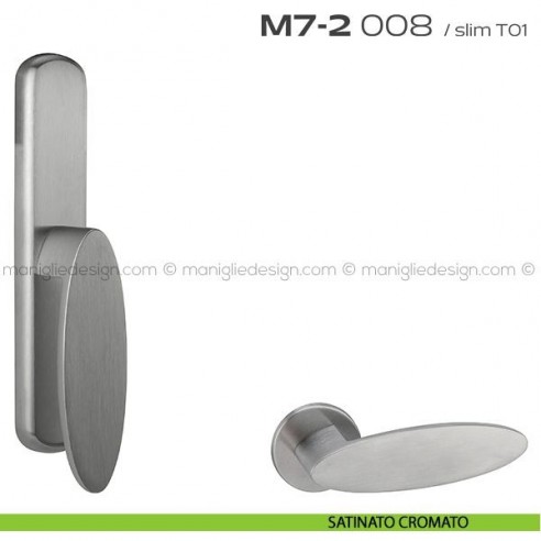 Maniglia per finestra cremonese 008 M7-2 Reguitti satinato cromato